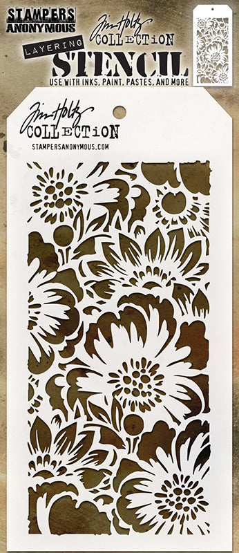 Stampers Anonymous Tim Holtz Bouquet Layering Stencil