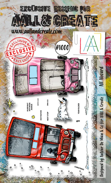 AALL & CREATE - A6 Stamps - All Aboard #1000