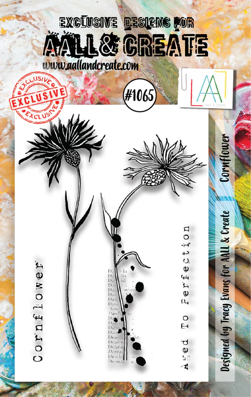 AALL & CREATE - A7 Stamps - Cornflower # 1065