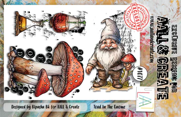 AALL & CREATE - A6 Stamps -Toad In The Gnome  #1077