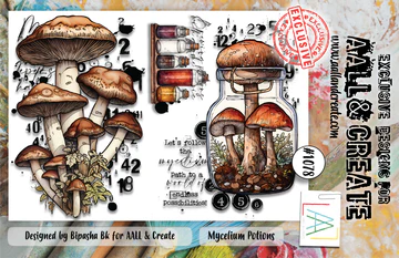 AALL & CREATE - A6 Stamps -Mycelium Potions  #1078