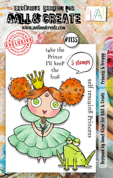 AALL & CAALL & CREATE - A7 Stamp Princess Froggy #1135