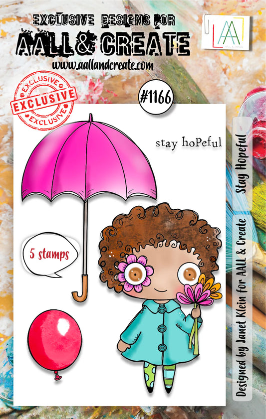 AALL & CREATE - A7 Stamps - Stay Hopeful #1166