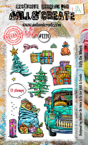 AALL & CREATE - A6 Stamps - Gifts On Wheels #1221