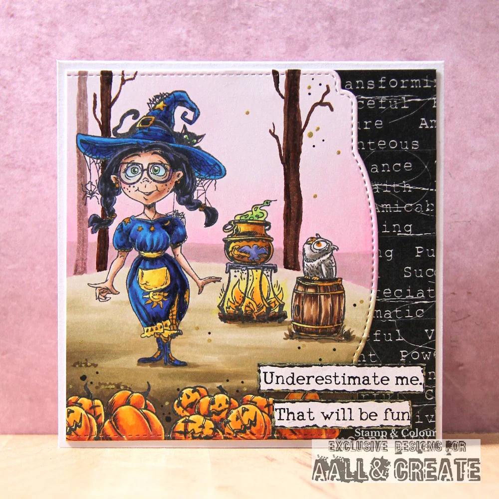 AALL & CREATE - A6 Stamps - Haunted Spell # 1238