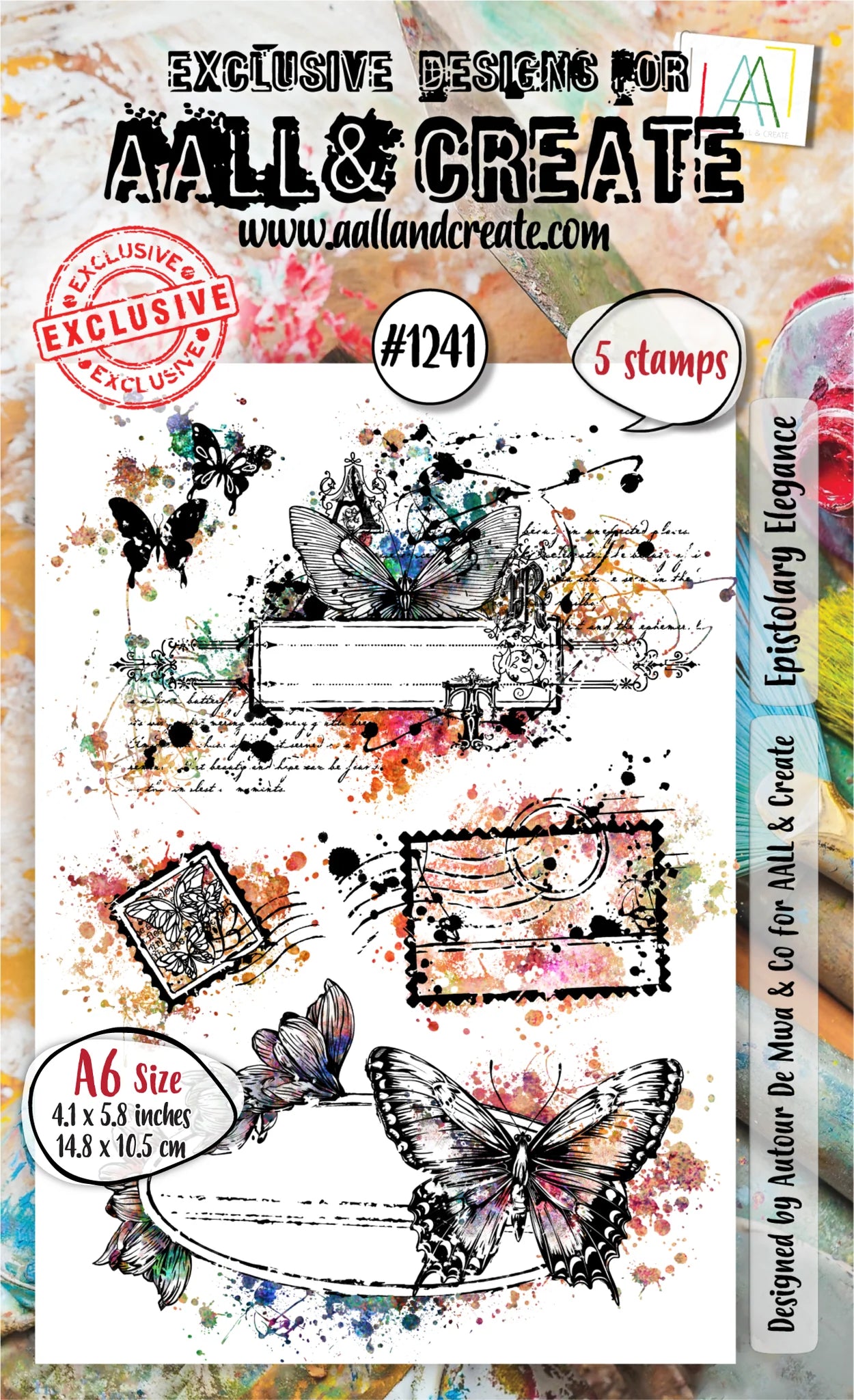 AALL & CREATE - A6 Stamps - Epistolary Elegance #1241