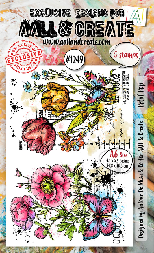 AALL & CREATE - A6 Stamps - Petal Pop #1249