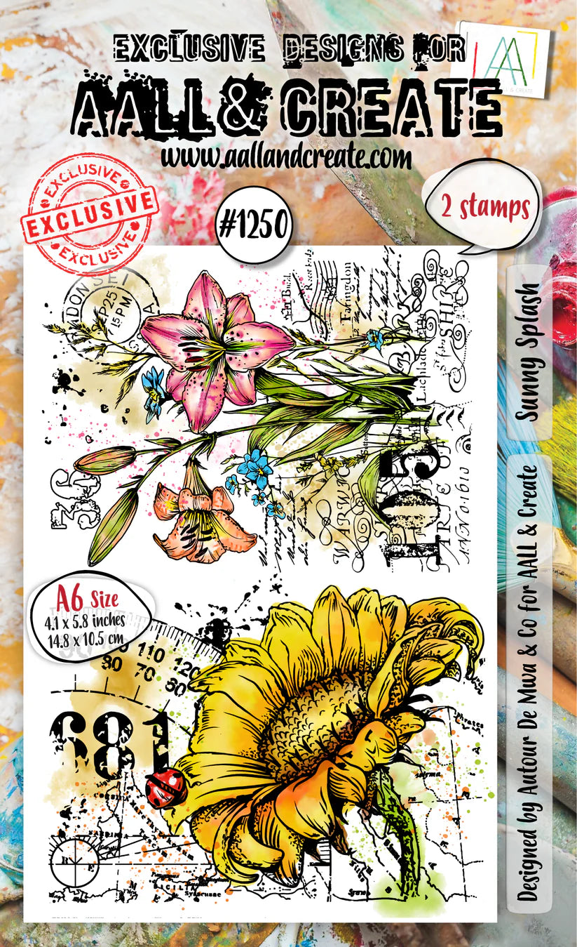 AALL & CREATE - A6 Stamps -Sunny Splash #1250