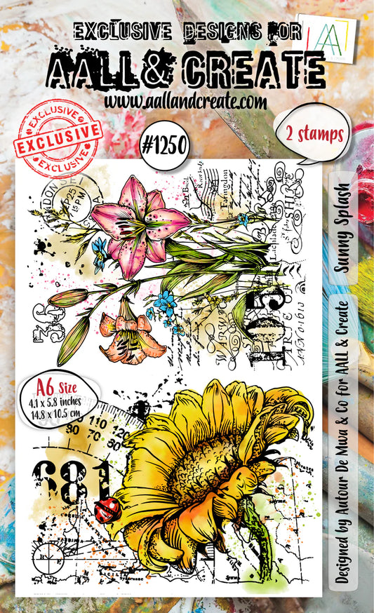 AALL & CREATE - A6 Stamps -Sunny Splash #1250