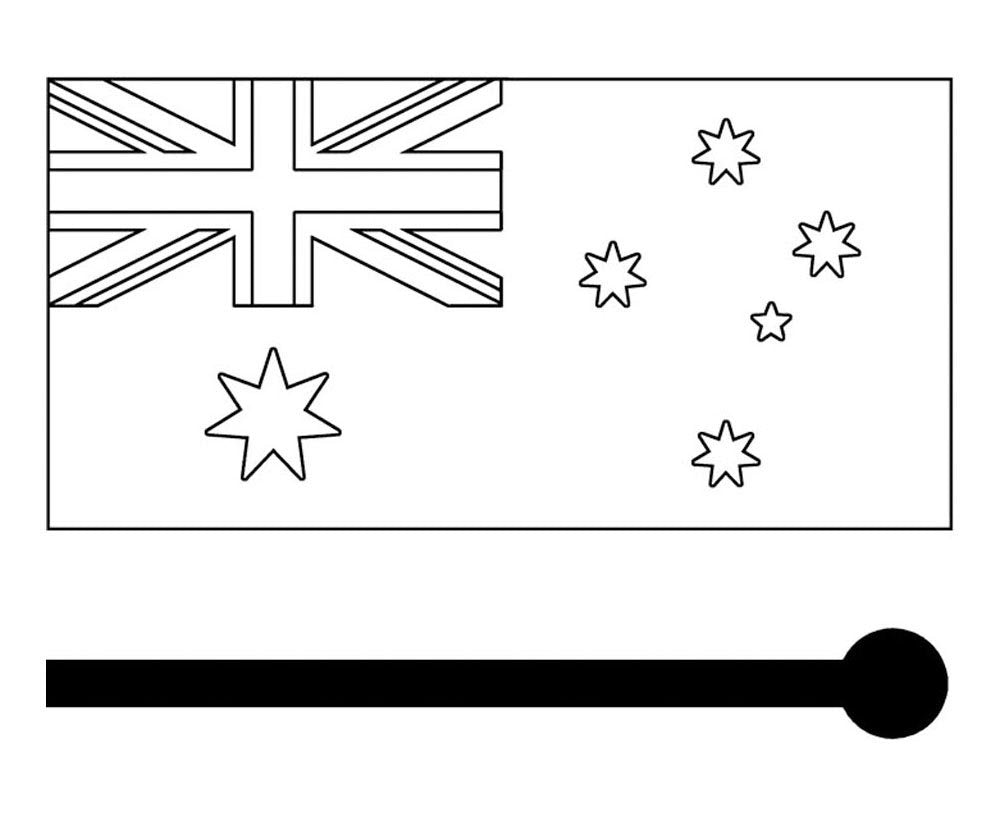 Kaszazz Rubber Stamp - Aussie Flag