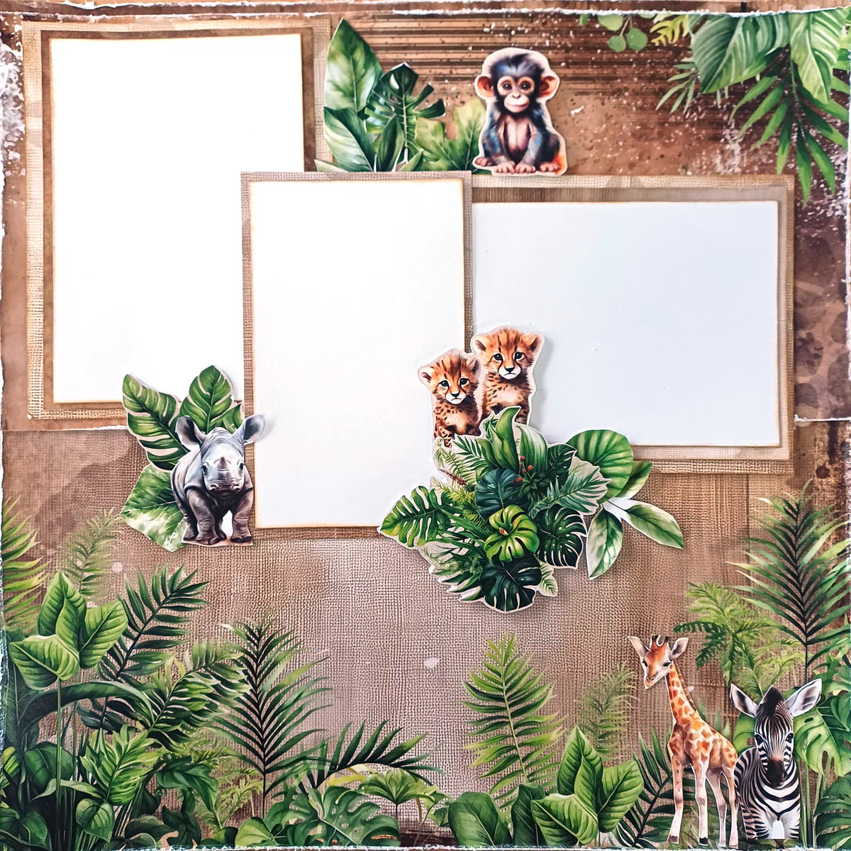 3 Quarter Designs - Zoo Encounter Mini Collection Designer Paper & Diecuts Set