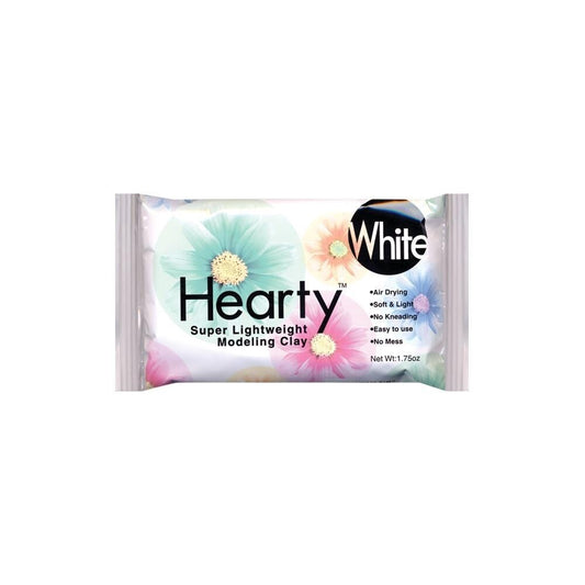 Hearty Super Lightweight Air Dry Clay 1.75 oz - 50g White