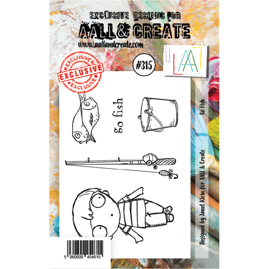 AALL & CREATE - A7 Stamp - Go Fishing #315