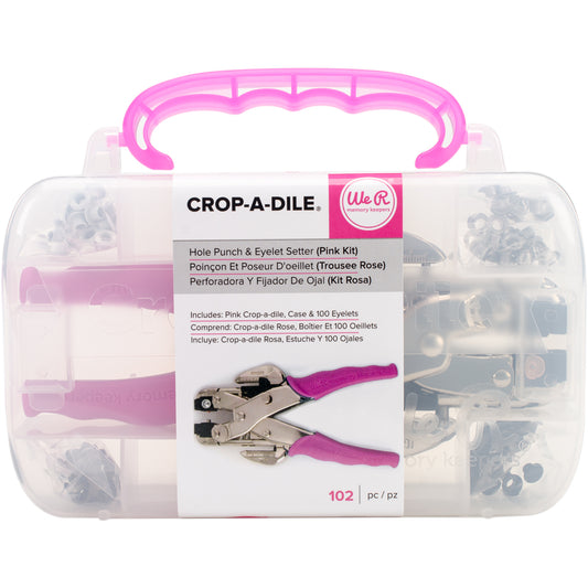 We R Memory Keepers -Pink Crop-A-Dile Kit