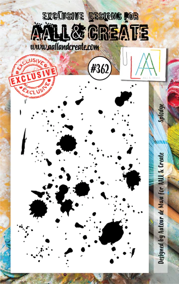 AALL & CREATE - A7 Stamps -Splodge #362