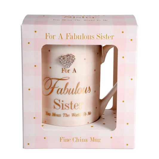 Jewelled Fabulous Sister Mug