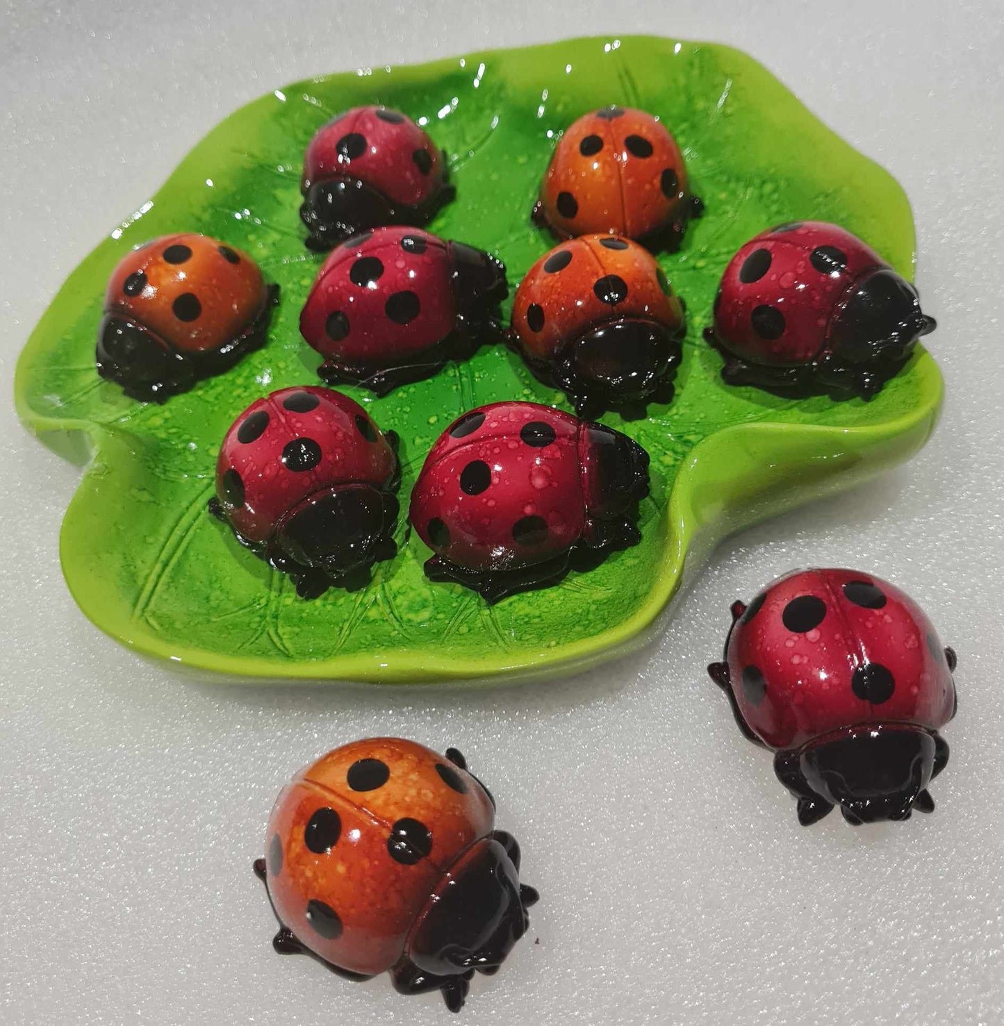  LadyBug Marble Look - 5cm