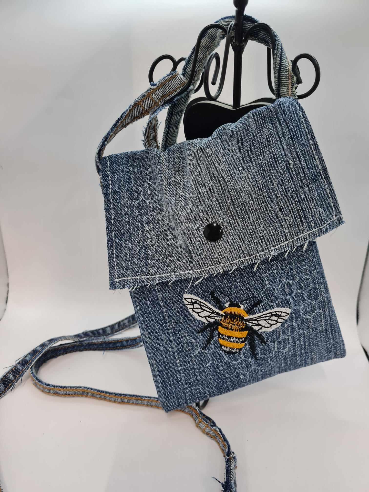 Upcycled Denim Shoulder Bag 4