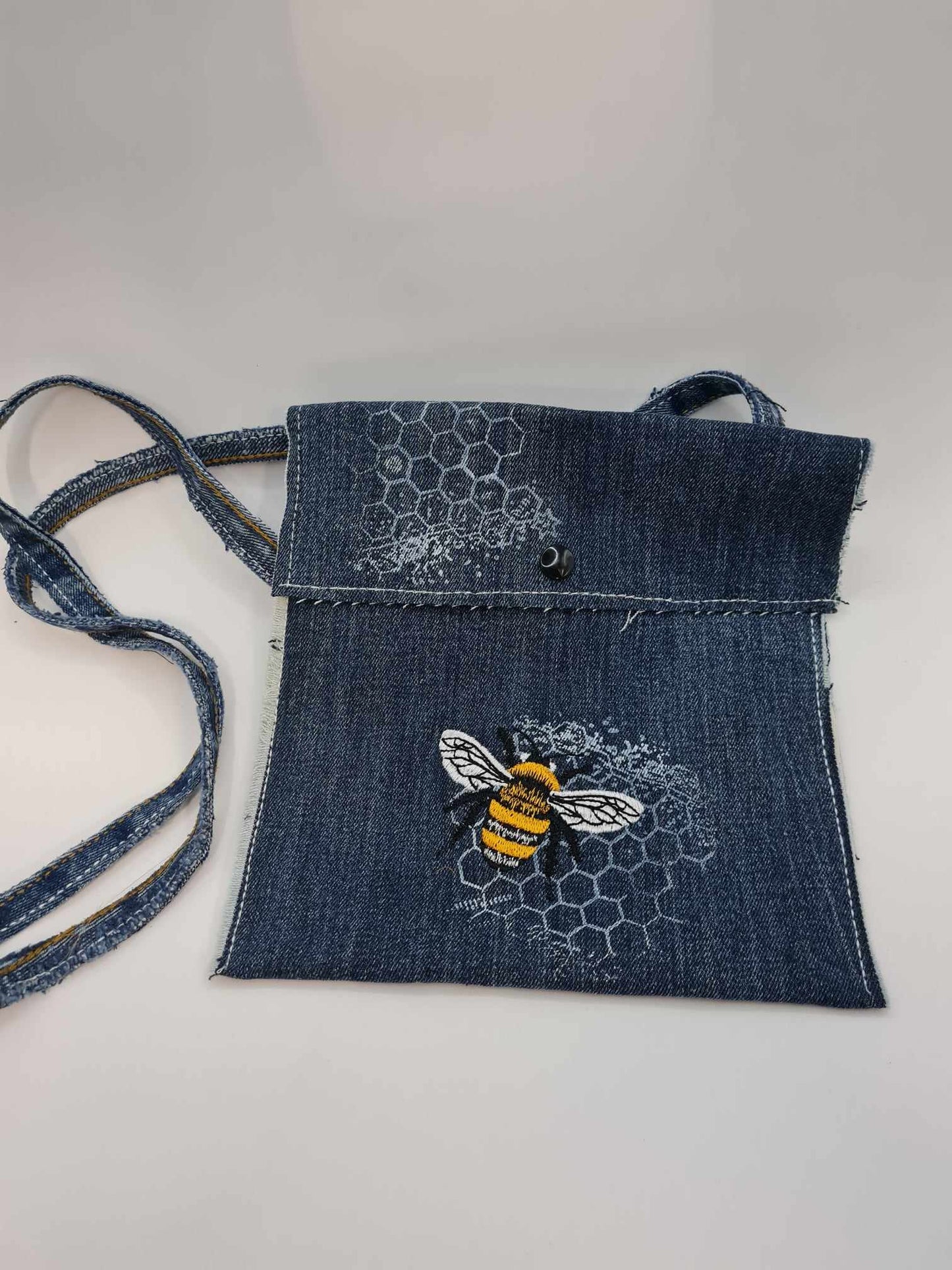 Upcycled Denim Shoulder Bag 2