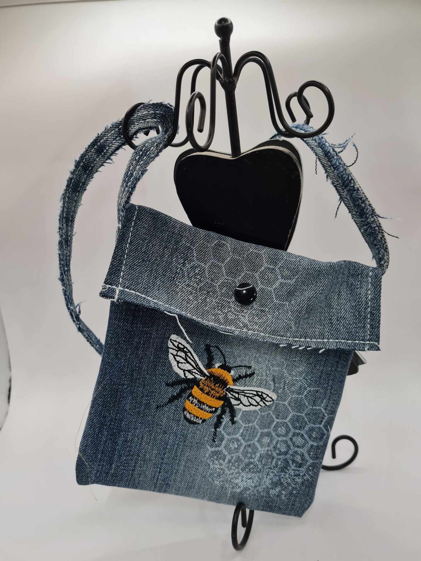 Upcycled Denim Shoulder Bag 3