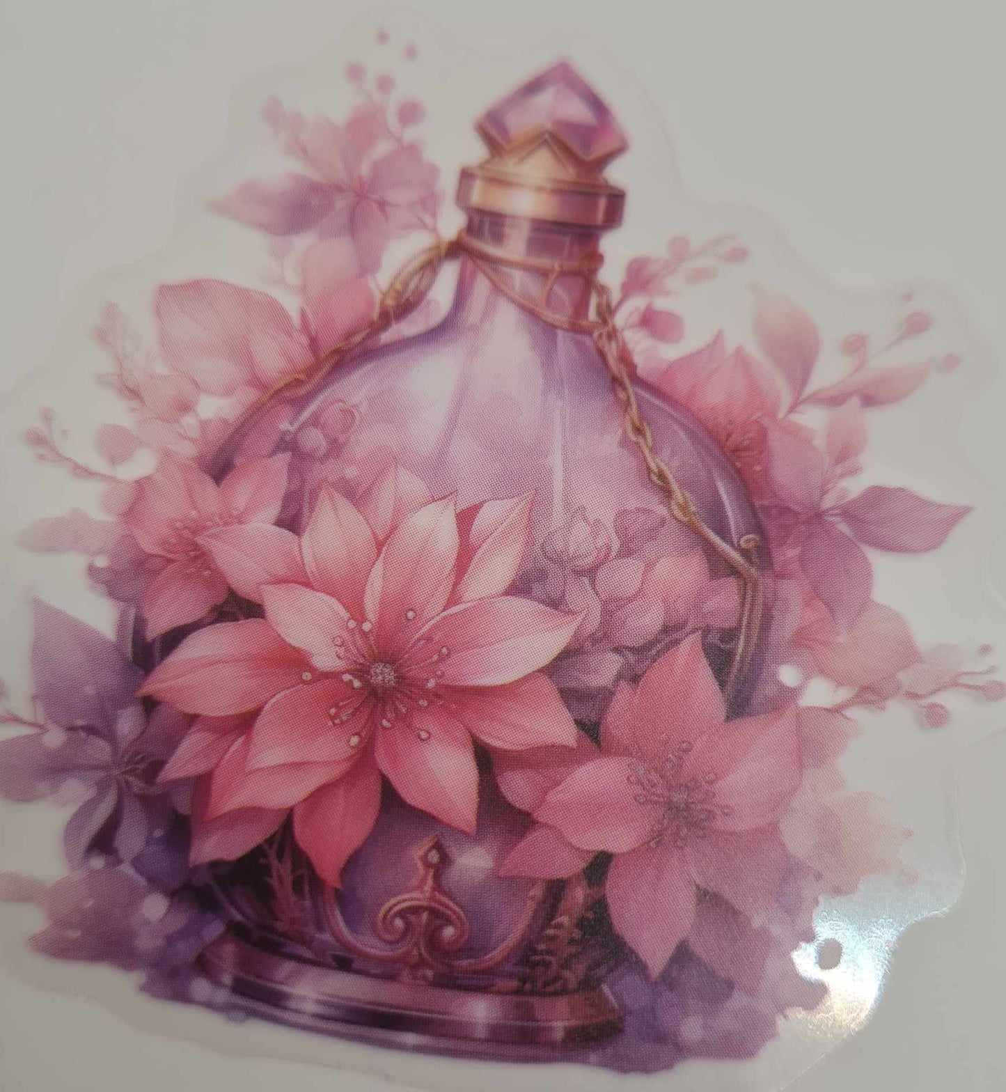 Bottled Dreams- Clear Stickers - Pink