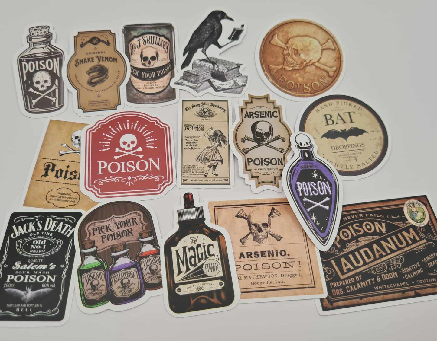 Poison Label Stickers