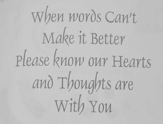 Kaszazz Rubber Stamp - Hearts And Thoughts