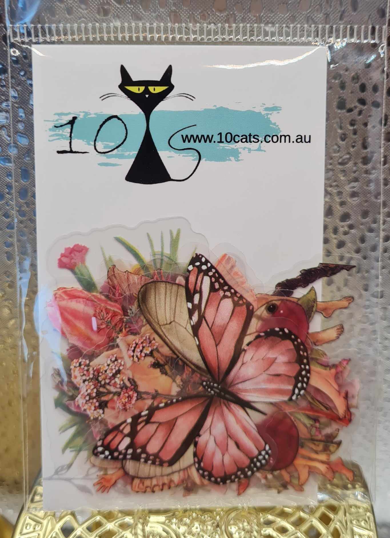 Garden Fairies- Clear Stickers - Pink