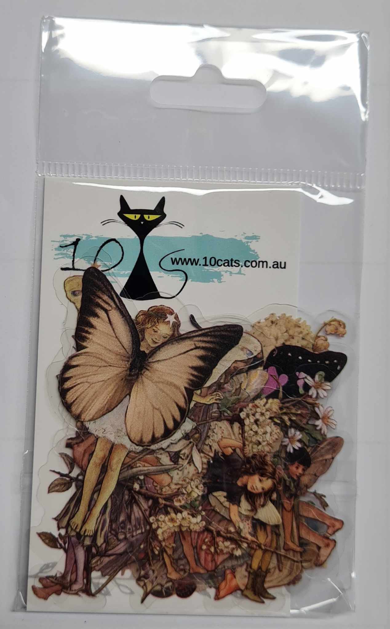 Garden Fairies- Clear Stickers - Natural