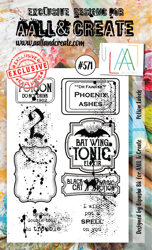 AALL & CREATE - A6 Stamps - Potion Labels #571