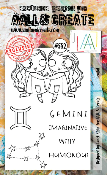 AALL & CREATE - A6 Stamps - Gemini #582