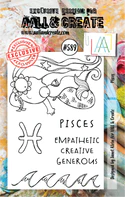 AALL & CREATE - A7 Stamps -Pisces # 589