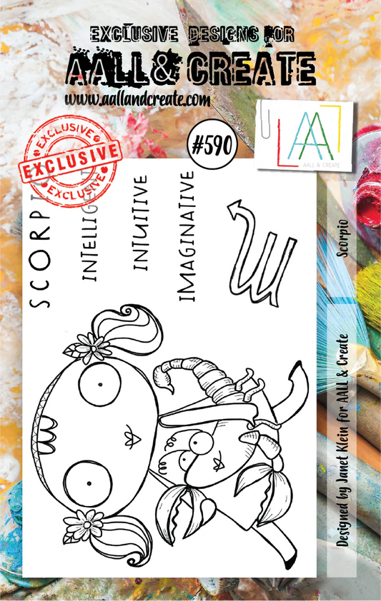 AALL & CREATE - A7 Stamps -Scorpio # 590