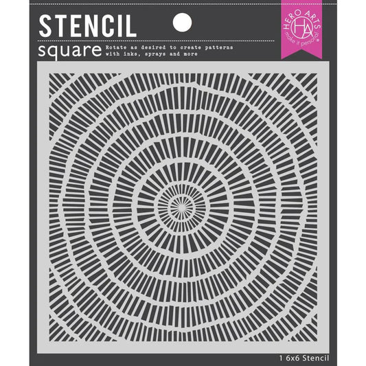 Hero Arts - Stencils -Circular Grid