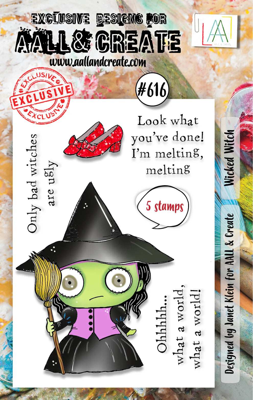 AALL & CREATE - A7 Stamps - Wicked Witch #616