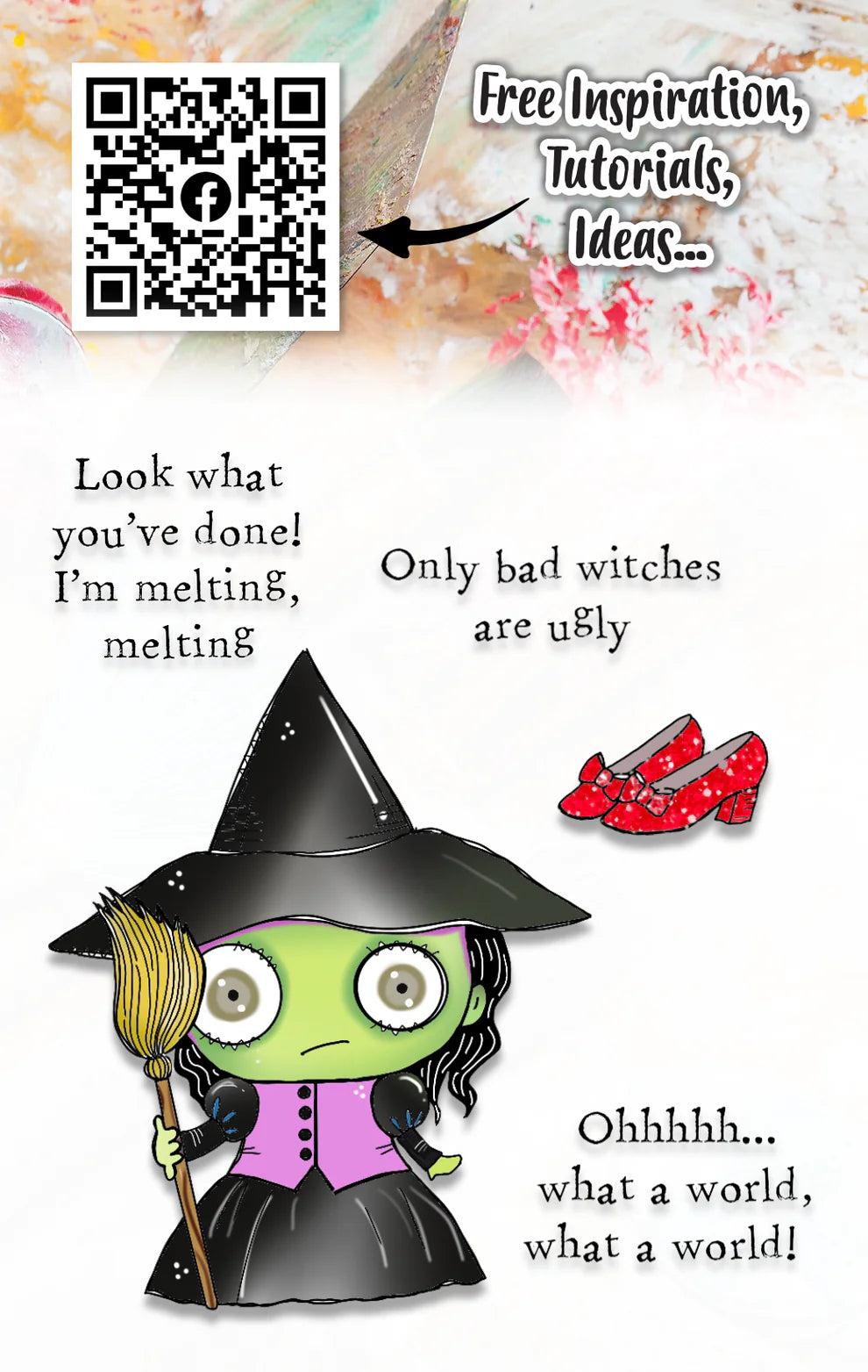 AALL & CREATE - A7 Stamps - Wicked Witch #616