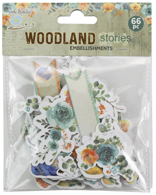 Little Birdie -Woodland Stories - Ephemera 66pc