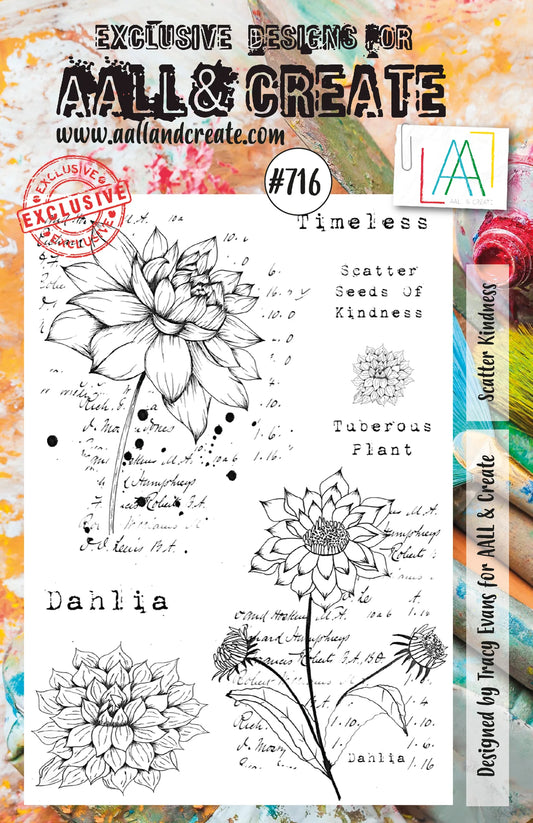 AALL & CREATE - A5 Stamps - Scatter Kindness #716