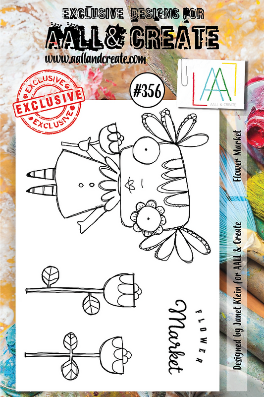 AAALL & CREATE - A7 Stamps - Flower Market # 356