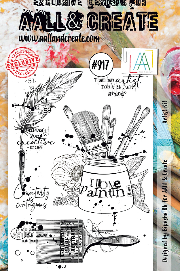 AALL & CREATE - A6 Stamps -Artist Kit #917