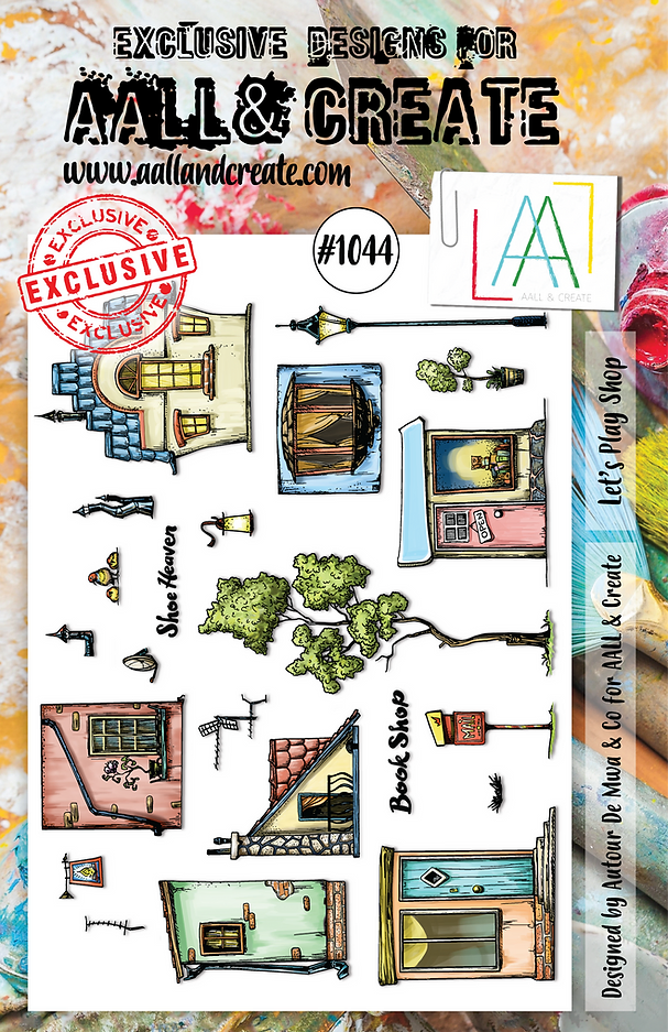 AALL & CREATE - A5 Stamps - Let's Play Shop # 1044