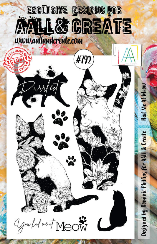 AALL & CREATE - A5 Stamps - Had Me At Meow #792