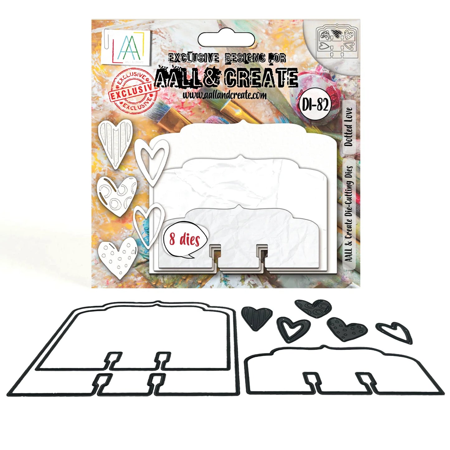 AALL & CREATE - Cutting Dies  - Dotted Love # Dl-82