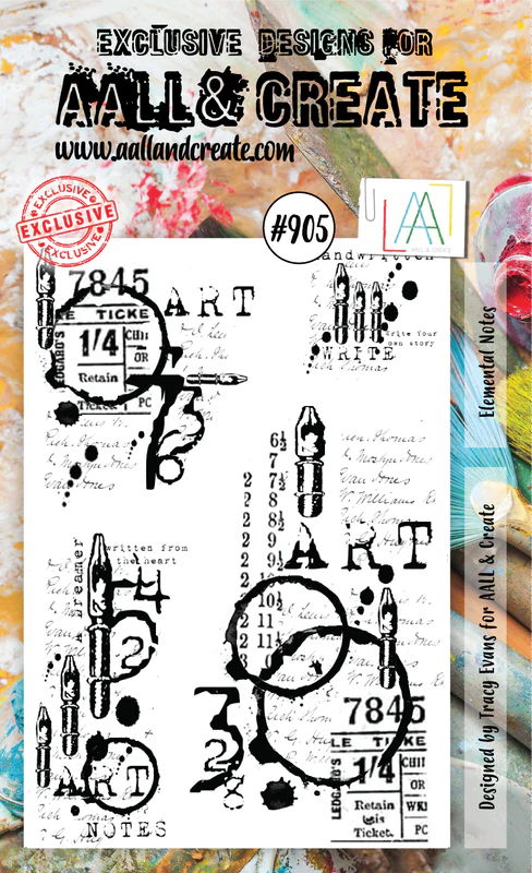 AALL & CREATE - A6 Stamps -Elemental Notes #905