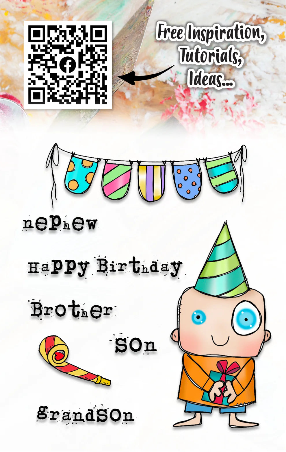 AALL & CREATE - A7 Stamps - Boy Birthday #962