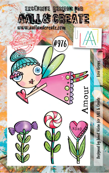 AALL & CREATE - A7 Stamp Love Grows #976