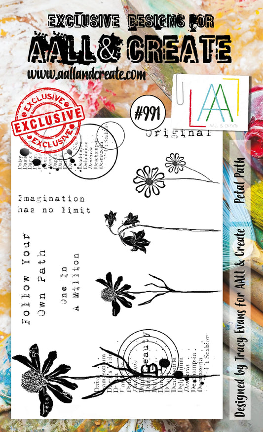 AALL & CREATE - A6 Stamps - Petal Path #991