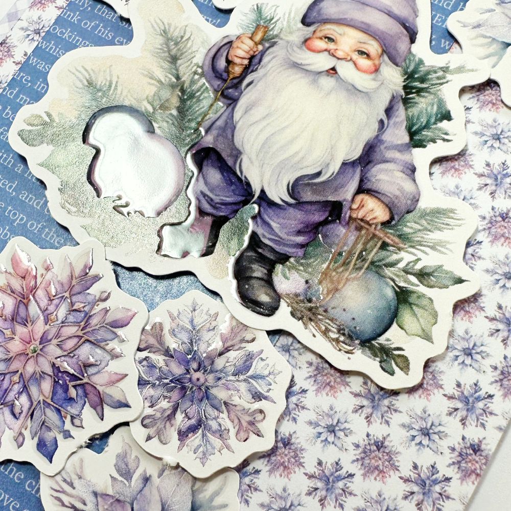 Paper Rose Embossed Die Cuts - Enchanting Christmas