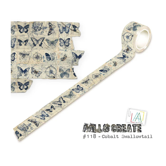 AALL & CREATE - Washi Tape  - Cobalt Swallowtail #118