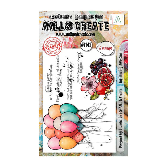 AALL & CREATE - A6 Stamps - Inflateably Awesome #1143